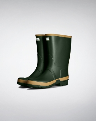 Women's Hunter Gardener Short Rain Boots Green | US5261970