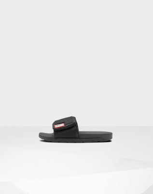 Women's Hunter Original Adjustable Slides Black | US9217658