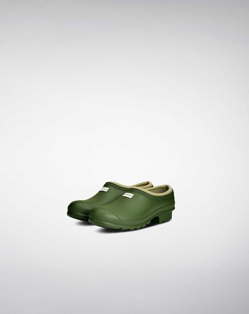 Men\'s Hunter Gardener Clogs Green | US6197523