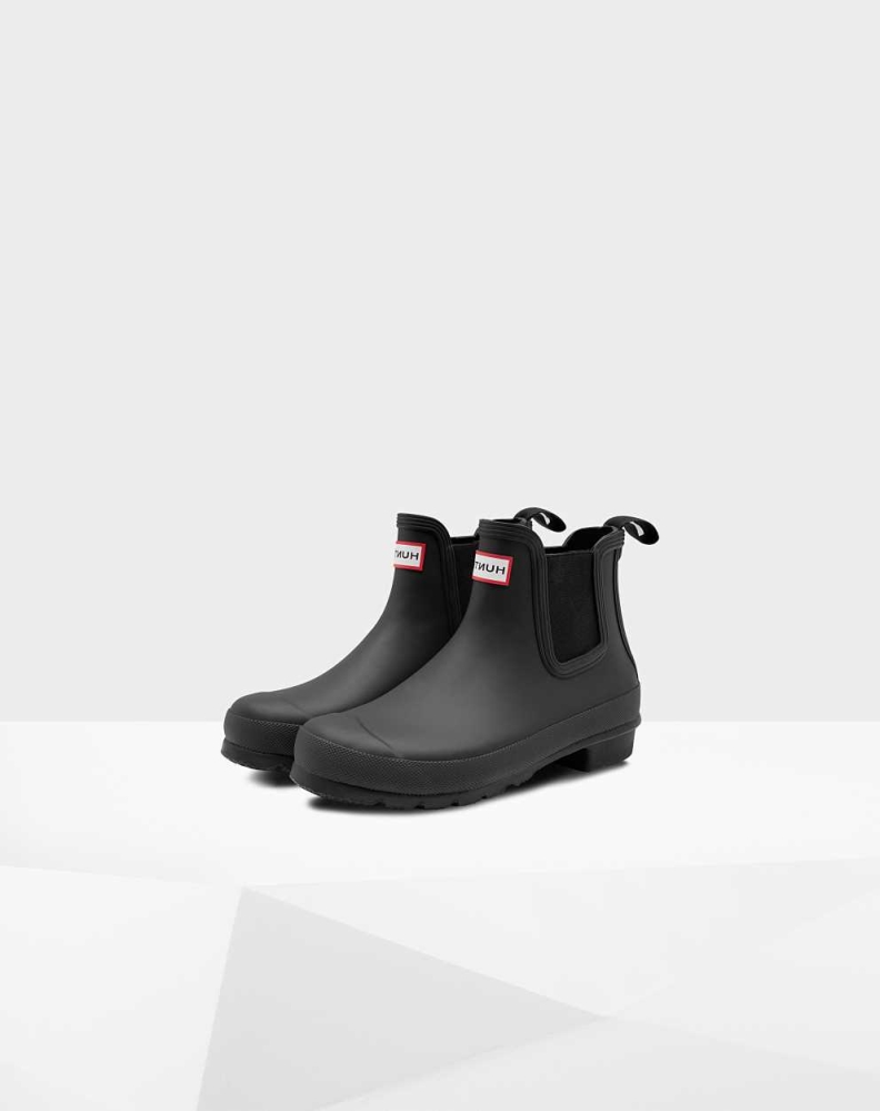 Women\'s Hunter Original Chelsea Boots Black | US8176432
