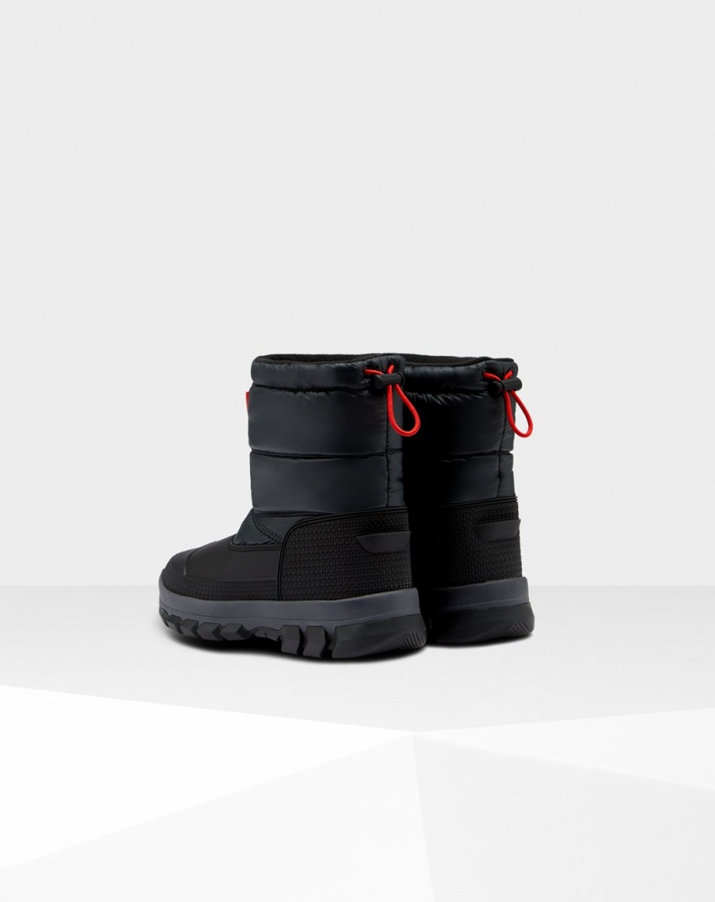 Women's Hunter Original Insulated Short Snow Boots Black | US4190236