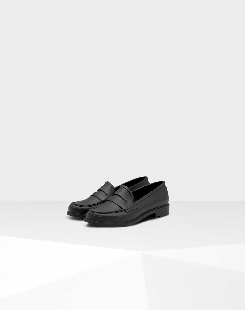 Buy Hunter Loafers Online Womens Refined Slim Fit Penny Black